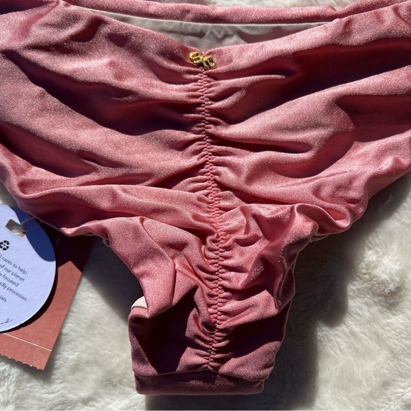 PQ Mila Top and Ruched Teeny Bikini Bottom in Pink Pearl. NWT - Picture 7 of 11